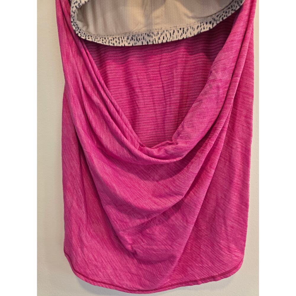 Lululemon Free To Be Wild Tank Top Pink Leopard Size Small Preloved - Picture 6 of 8